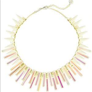 Kendra Scott Kaplan statement necklace rose gold